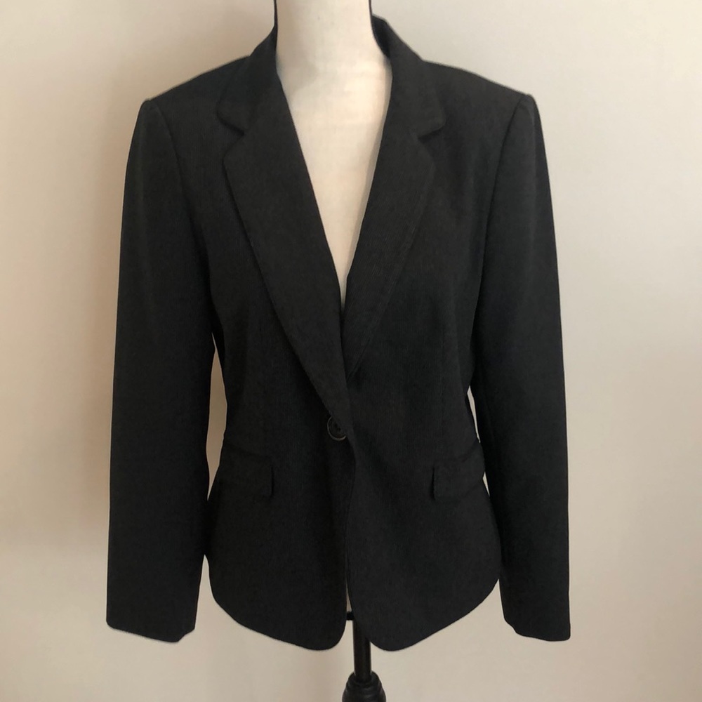 Women's Gray/Black Blazer from Boutique Size 10
